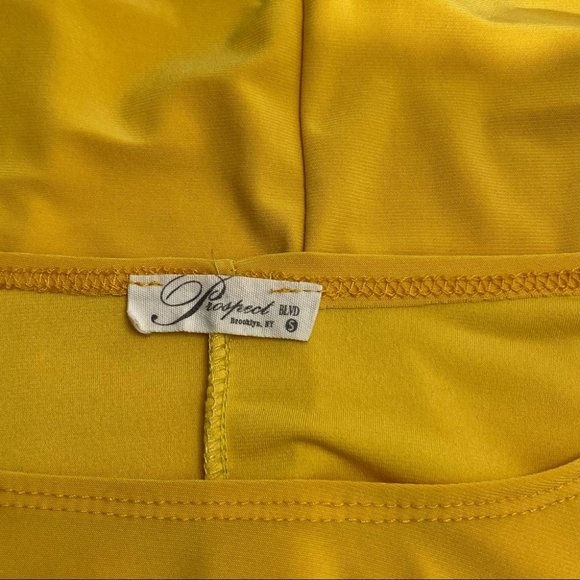 Prospect BLVD Cut Sleeves with Ties Yellow Top - Picture 6 of 9